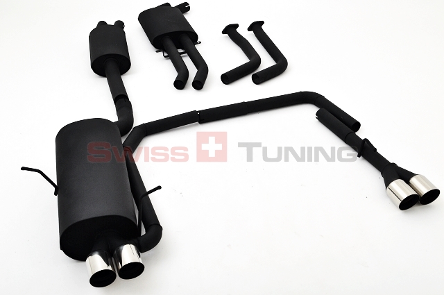 FRIEDRICH Sport-Auspuff / Duplex-Anlage 63,5mm Stahl für: BMW E46 / 320i,325i,330i  (2000-05) 125,141,170kW | Endrohr-Typen: alle
