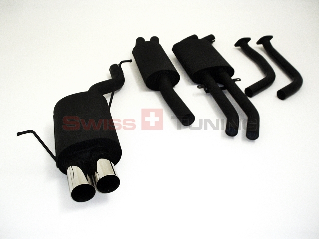 FRIEDRICH Sportauspuff / Anlage 63,5mm Stahl für: BMW E46 Compact / 325ti - 141 kW | aluminisierter Stahl lackiert / Endrohr-Typen: alle | auch für M-Paket erhältlich