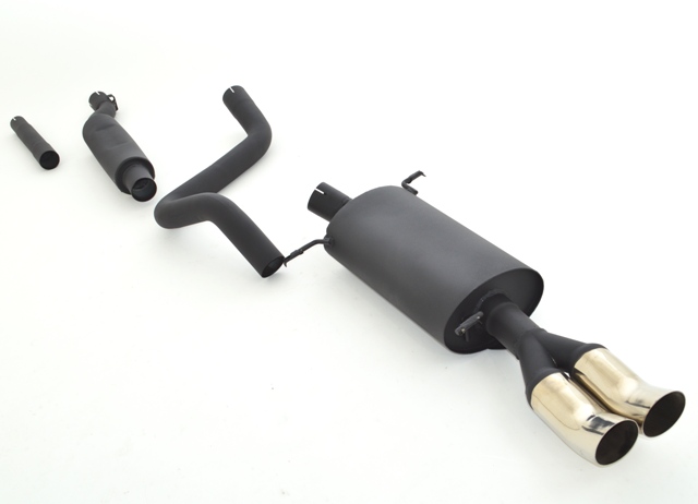 FRIEDRICH Sportauspuff / Anlage 63,5mm Stahl für: VW Golf 1 + Cabrio Bj. 83-93 / 1.3 - 1.8i 16V  / 40-102KW | Endrohr-Typen: alle