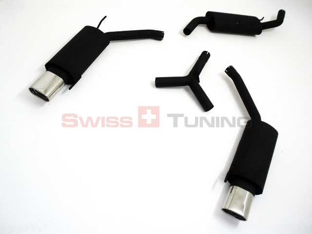 FRIEDRICH Sport-Auspuff / Duplex-Anlage 63,5mm Stahl für: VW T4 / 1.9TD, 2.0, 2.4D, 2.5, 2.5TDI, VR6 /  50-150kW / | Endrohr-Typen: alle | Hinweis: mit 2 ESD