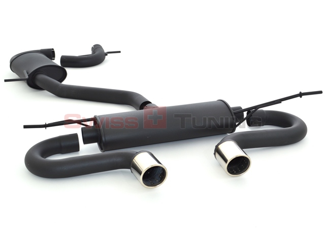 FRIEDRICH Sport-Auspuff / Duplex-Anlage 63,5mm Stahl für: VW Golf 6 / 1.2TSI, 1.4TSI, 1.8TSI / 63-118 KW | Endrohr-Typen: alle / passend zur orig. R-Heckschürze