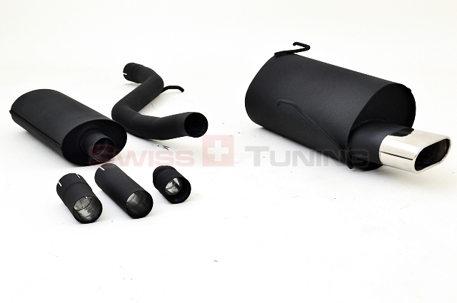 FRIEDRICH Sportauspuff / Anlage 63,5mm Stahl für: PEUGEOT 206 XS / 1.4, 1.6, 1.6 16V, 2.0 16V GT, GTI - 55-100 kW | Endrohr-Typen: alle