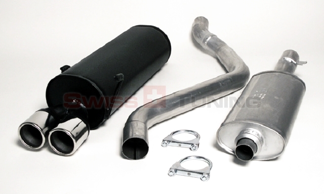 FRIEDRICH Sportauspuff / Anlage 63,5mm Stahl für: PEUGEOT 306 Schrägheck / 1.4,1.6,1.8 / 55,65,72,74,81 kW | Endrohr-Typen: alle