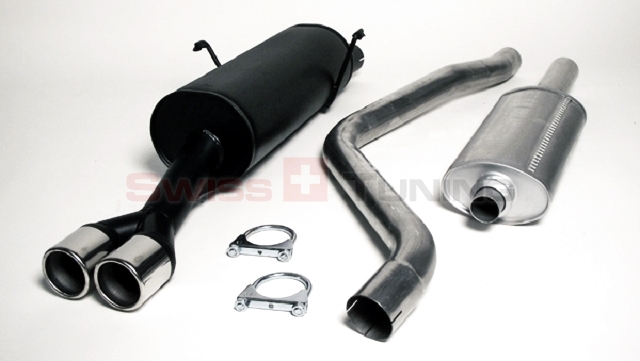 FRIEDRICH Sportauspuff / Anlage 63,5mm Stahl für: PEUGEOT 306 Stufenheck + Kombi / 1.4,1.6,1.8 / 55,65,72,74,81 kW | Endrohr-Typen: alle