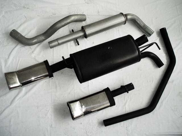 FRIEDRICH Sport-Auspuff / Duplex-Anlage 63,5mm Stahl für: SEAT Toledo - 1M / 1.6,1.8,1.8T,TDI,V5  /  66-132kW | Endrohr-Typen: alle