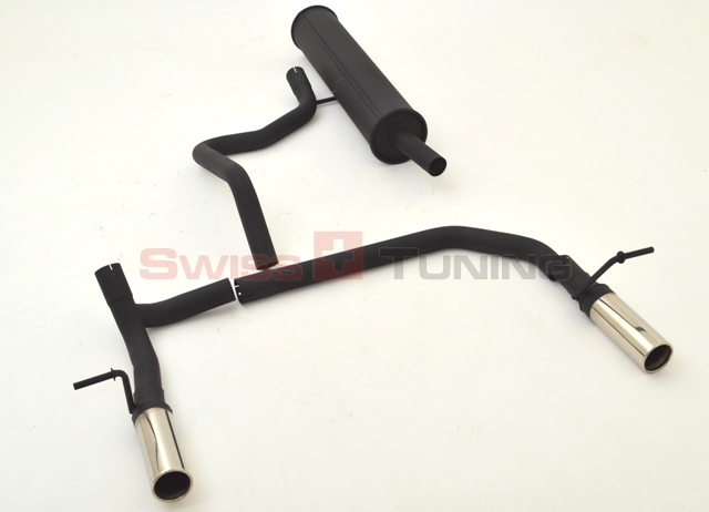 FRIEDRICH Sport-Auspuff / Duplex-Anlage 63,5mm Stahl für: SEAT Mii / 1.0 - 44,55 KW | Endrohr-Typen: alle