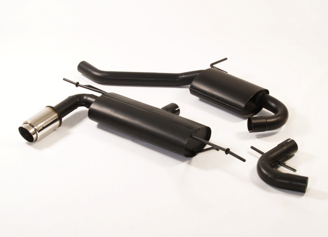 FRIEDRICH Sportauspuff / Anlage 63,5mm Stahl für: SEAT Leon - 1P / 1.2TSI,1.4,1.6,1.6TDI,1.9TDi,2.0 FSI,2.0TDI  / 63-110 kW | aluminierter Stahl /  Endrohr-Typen: alle
