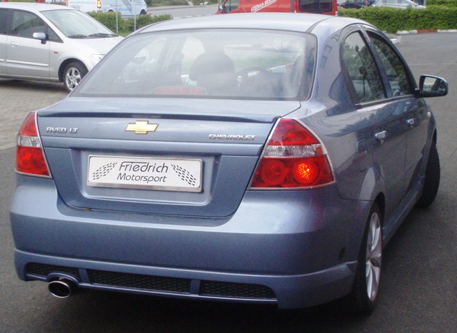 FRIEDRICH Sportauspuff / ESD Edelstahl für: CHEVROLET Aveo - Stufenheck / 2008-11 / 1.2,1.4  / 62,74 kW |  Endrohr-Typen: alle