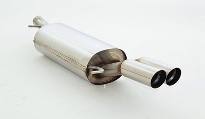 FRIEDRICH Sportauspuff / ESD Edelstahl für: AUDI A6, incl. Avant (4B,2001-04)  1.8T,1.9TDI,2.0,2.4,2.5TDI,3.0  /  96-162 kW |  Endrohr-Typen: alle | Hinweis: für Modelle mit Heckschürzenausschnitt