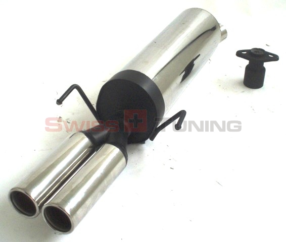 FRIEDRICH Sport-Auspuff / ESD Edelstahl, Endrohr mittig für: OPEL Astra G Stufenheck / 1.2 16V,1.4 16V,1.6,1.6 16V,1.7DTI 16V,1.8 16V,2.0 16V,2.0DTI 16V,2.0DI 16V,2.2 16V,2.2 16V DTI,OPC 118kW |  Endrohr-Typen: alle