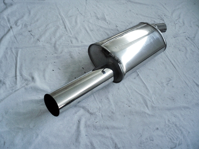 FRIEDRICH Sportauspuff / ESD Edelstahl für: FORD Fiesta - GFJ / 89-95 / 1.1i,1.3i,1.4i,1.6i 8V,1.8i 16V  / 37-96kW |  Endrohr-Typen: alle