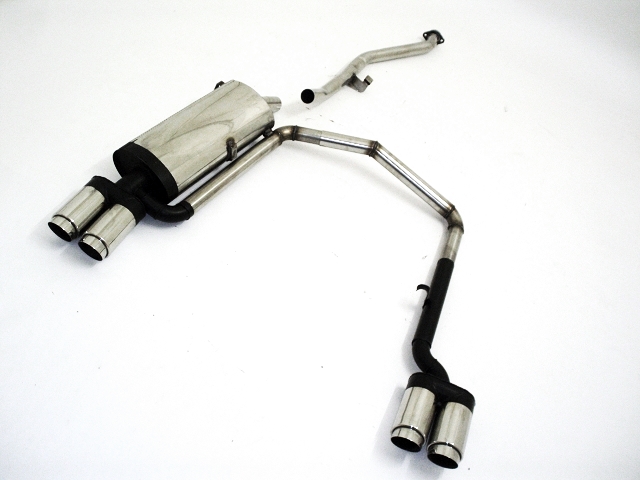 FRIEDRICH Sportauspuff / Duplex-ESD Edelstahl für: BMW E30 / 316i, 318i / 73,83 kW | Endrohr-Typen: alle | Hinweise: mit 2-Loch Flansch