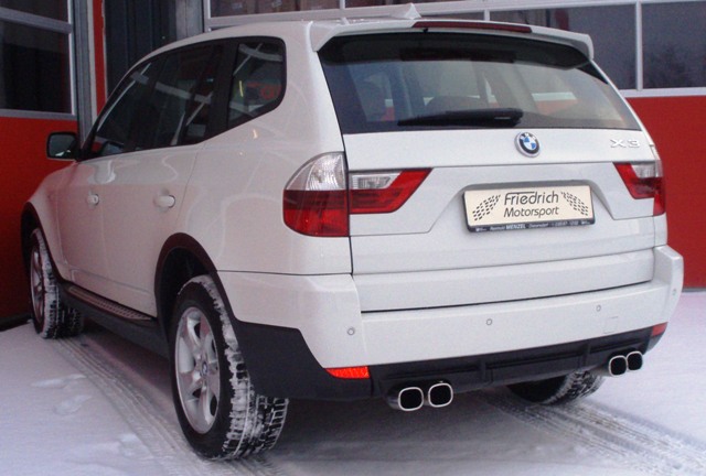 FRIEDRICH Sportauspuff / Duplex-ESD Edelstahl für: BMW E70 / X5 3.0D - 173 kW | Endrohr-Typen: alle / Hinweis: Quer-ESD