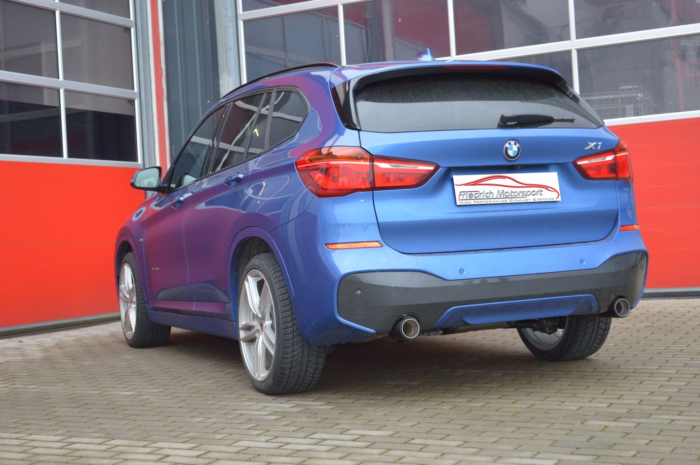 FRIEDRICH Sportauspuff / Duplex-ESD 76mm Edelstahl für: BMW X1 25d - F48, xDrive / 2.0d - 170kW | Endrohr-Typen: alle