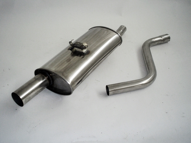 FRIEDRICH Sportauspuff / ESD Edelstahl für: VW Polo 86C /  1.0 - G40  /  - 83kW |  Endrohr-Typen: alle
