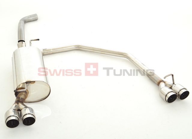 FRIEDRICH Sportauspuff / Duplex-ESD Edelstahl für: VW Golf 4 + New Beetle / 1.4 16V,1.6,1.8 20V,1.8T 20V,2.0,2.3 V5,1.9SDi,1.9TDI / 50-132KW | Endrohr-Typen: alle