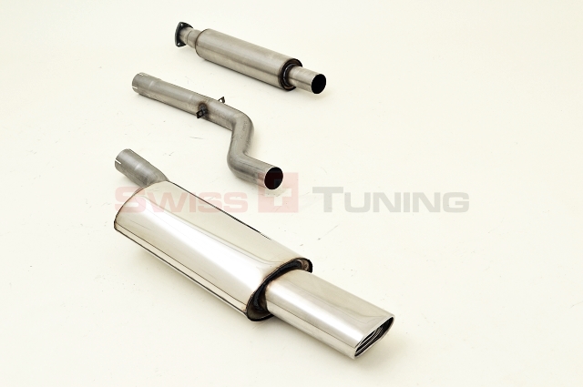 FRIEDRICH Sportauspuff / Anlage 63,5mm Edelstahl für: PORSCHE 924 / 1975-89 / 2.0, 2.5 - 92,125,110,118 kW |  Endrohr-Typen: alle / nur für Modelle mit orig. VSD passend.