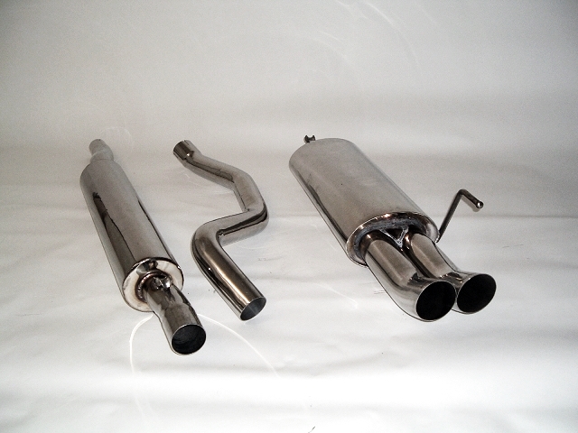 FRIEDRICH Sportauspuff / Anlage 63,5mm Edelstahl für: AUDI 80  (B4, Lim., Avant)  2.0 /  66,85 kW |  Endrohr-Typen: alle