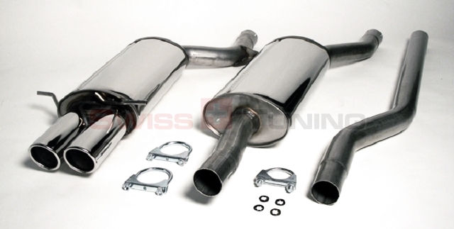 FRIEDRICH Sportauspuff / Anlage 63,5mm Edelstahl für: AUDI A4 Quattro, incl. Avant  (B5)  1.8, 1.8T, TDI  /  -132kW  |  Endrohr-Typen: alle