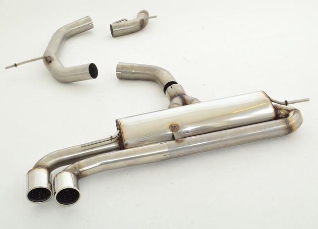 FRIEDRICH Sportauspuff / Anlage 76mm Edelstahl ab Kat. für: AUDI TT - 8J / 1.8TFSI, 2.0TFSI - 118,147,155 kW |  Endrohr-Typen: alle | nur mit orig. Kat. passend - auch für S-Line Paket lieferbar, bitte bei Bestellung angeben