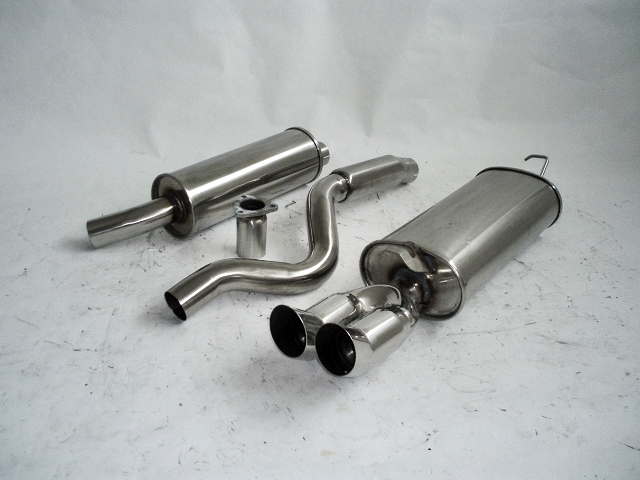 FRIEDRICH Sportauspuff / Anlage 63,5mm Edelstahl für: OPEL Kadett E CC /  alle |  Endrohr-Typen: alle