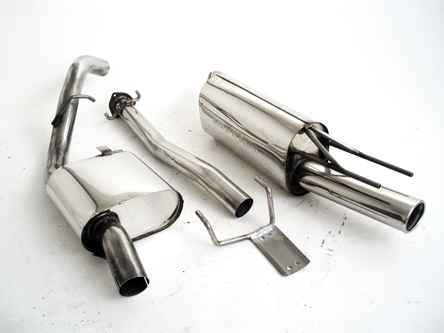 FRIEDRICH Sport-Auspuff / Anlage 63,5mm mittig Edelstahl für: OPEL Calibra  (-8.92)  2.0i,2.0i 16V   |  Endrohr-Typen: alle