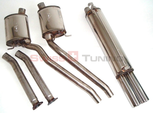 FRIEDRICH Sportauspuff / Anlage 63,5mm Edelstahl für: OPEL Omega A Car. /  2.6i, 3.0i, 3.0i 24V /  -150kW |  Endrohr-Typen: alle