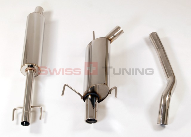 FRIEDRICH Sportauspuff / Anlage 63,5mm Edelstahl für: OPEL Corsa C /  1.0 - 1.8 16V  /  - 92 kW |  Endrohr-Typen: alle