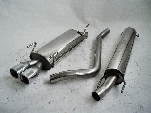 FRIEDRICH Sportauspuff / Anlage 63,5mm Edelstahl für: OPEL Vectra B Lim., Caravan /  1.6 - 2.2i, V6, 2.0D, 2.2D,i500  /  ohne AHK |  Endrohr-Typen: alle