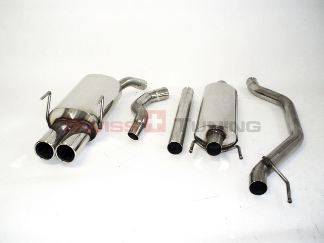 FRIEDRICH Sportauspuff / Anlage 63,5mm Edelstahl für: OPEL Vectra C / 1.6, 1.8, 1.9CDTI, 2.0DTI,  2.2, 2.2DTI / 74-110 kW |  Endrohr-Typen: alle / Hinweis: nicht für Russpartikelfilter