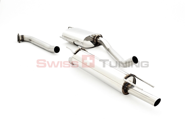 FRIEDRICH Sportauspuff / Anlage 63,5mm Edelstahl für: OPEL Omega B Lim. (94-99)  2.0i, 2.0i 16V /  -100 kW |  Endrohr-Typen: alle