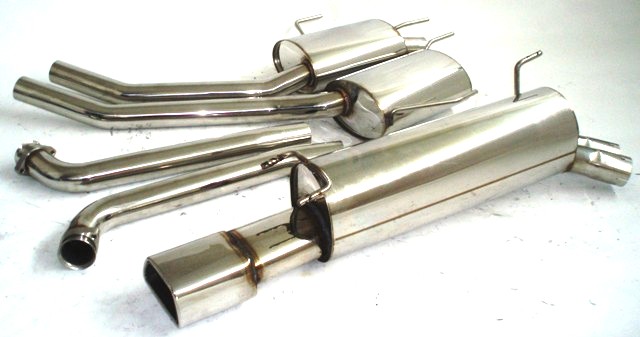 FRIEDRICH Sportauspuff / Anlage 63,5mm Edelstahl für: OPEL Omega B Car. (94-99)  2.5 24V, 3.0 24V |  Endrohr-Typen: alle