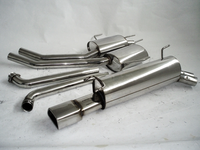 FRIEDRICH Sportauspuff / Anlage 63,5mm Edelstahl für: OPEL Omega B Car. (2000-)  2.5 24V, 3.0 24V |  Endrohr-Typen: alle