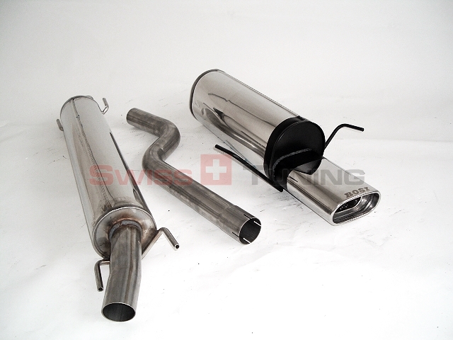 FRIEDRICH Sport-Auspuff / Anlage 63,5mm mittig Edelstahl für: OPEL Astra H GTC / 1.3CDTI,1.4,1.6,1.7CDTI,1.8,1.9CDTI  / 55-110kW |  Endrohr-Typen: alle