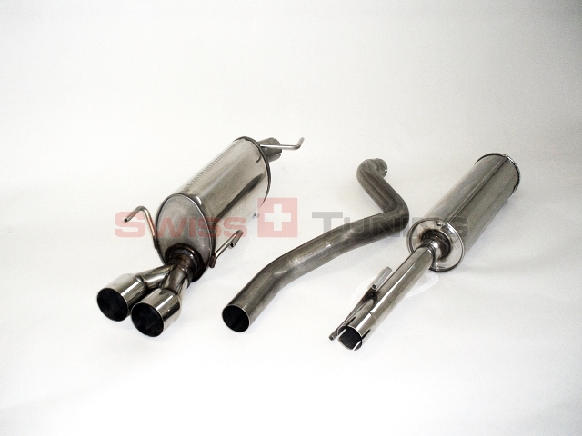FRIEDRICH Sport-Auspuff / Anlage 63,5mm mittig Edelstahl für: OPEL Meriva  1.3CDTI - 1.8 16V  /  51-92 kW  |  Endrohr-Typen: alle