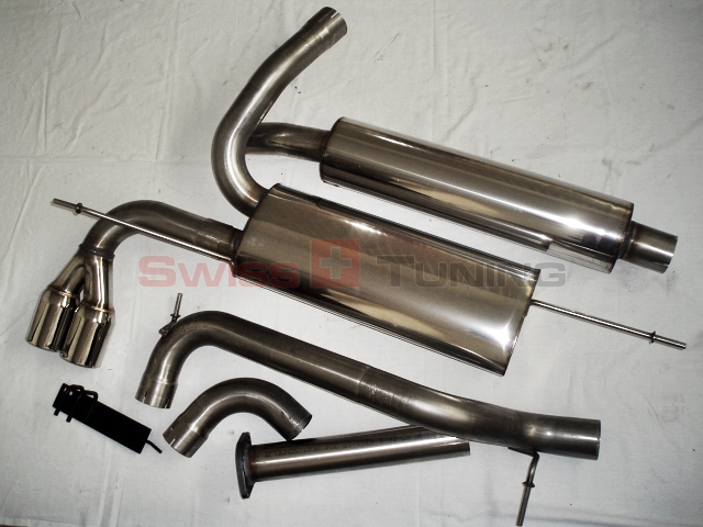 FRIEDRICH Sportauspuff / Anlage 63,5mm Edelstahl für: FORD Focus - DA3 / 1.4 16V,1.6 16V,1.6TDCI,1.8 16V,1.8TDI,1.8TDC,2.0 16V,2.0TDCI  / 59-107 kW |  Endrohr-Typen: alle