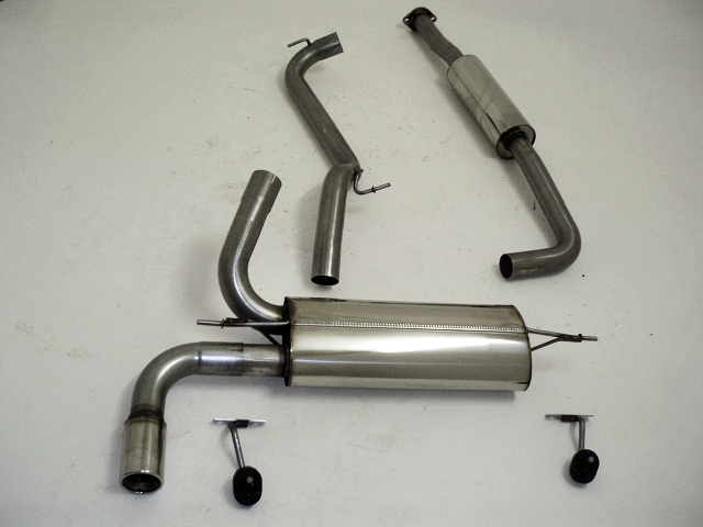 FRIEDRICH Sportauspuff / Anlage 63,5mm Edelstahl für: FORD Focus - DYB / 1.0 EcoBoost, 1.6 16V - 74,92,77,92 kW |  Endrohr-Typen: alle / Hinweis: auch für Styling Paket mit Diffusor / ST-Line passend
