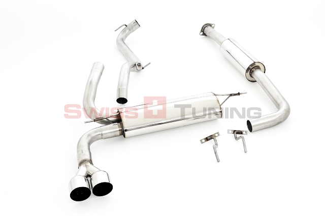 FRIEDRICH Sportauspuff / Anlage 63,5mm Edelstahl für: FORD Focus Turnier - DYB / 1.0 EcoBoost, 1.6 16V - 74,92,77,92 kW |  Endrohr-Typen: alle / Hinweis: auch für Styling Paket mit Diffusor / ST-Line passend