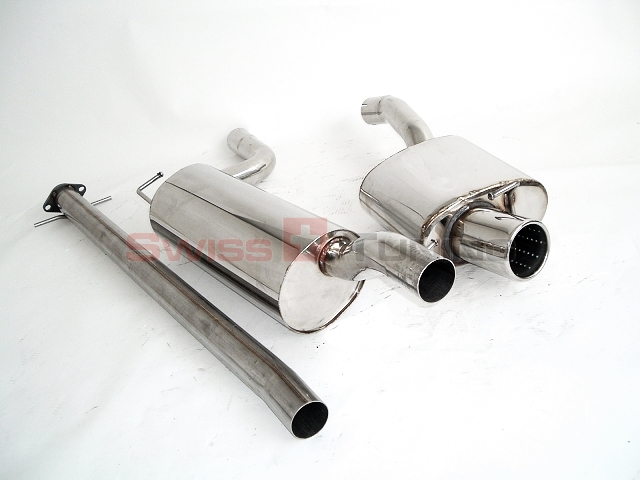 FRIEDRICH Sportauspuff / Anlage 63,5mm Edelstahl für: FORD Focus / 1.8 16V,1.8TD,1.8TDC,2.0 16V  / 55-96 kW |  Endrohr-Typen: alle