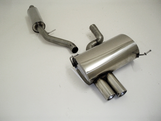 FRIEDRICH Sportauspuff / Anlage 63,5mm Edelstahl für: BMW E82,E88 / 07-2011 / 118i,120i - 105,125 kW | Endrohr-Typen: alle