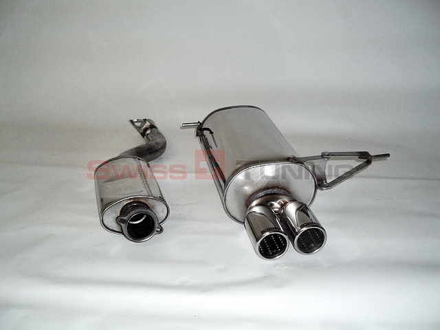 FRIEDRICH Sportauspuff / Anlage 63,5mm Edelstahl für: BMW E36 Compact 316i, 318ti / 1.8 - 103 kW, 1.9 - 77,103kW |  Endrohr-Typen: alle
