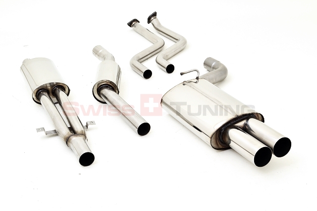 FRIEDRICH Sportauspuff / Anlage 63,5mm Edelstahl für: BMW E39 Touring / 520i-125 kW, 525i-141kW, 530i-170kW  |  Endrohr-Typen: alle