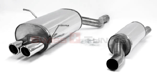 FRIEDRICH Sportauspuff / Anlage 63,5mm Edelstahl für: BMW E46 / 316i,318i  / 77-105 kW |  Endrohr-Typen: alle