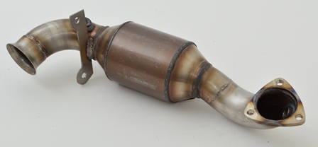 FRIEDRICH Downpipe 63,5mm mit Sport-Kat. für: MINI Cooper S, JCW - R56,R57,R58 / 1.6T - 120,128,135,141,147,155,160 kW /  Edelstahl - mit HJS Sport-Kat. 200cpsi / mit CH-Gutachten