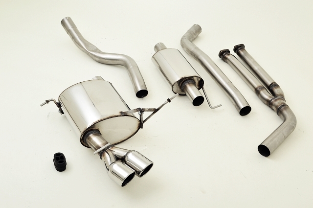 FRIEDRICH Sportauspuff / Anlage 63,5mm Edelstahl für: BMW 325i/xi, 330i/xi - E90,E91 / 160,190 kW (N52)  |  Endrohr-Typen: alle