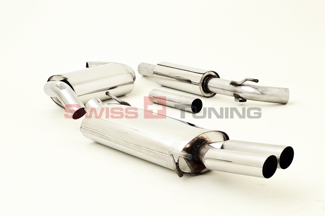 FRIEDRICH Sportauspuff / Anlage 63,5mm Edelstahl für: VW Golf 3 + Cabrio /  1.4 - GTI 16V,TDI / -110kW  |  Endrohr-Typen: alle