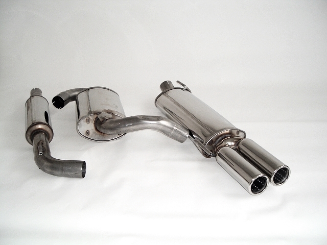 FRIEDRICH Sportauspuff / Anlage 63,5mm Edelstahl für: VW Golf 3 VR6 - 128KW |  Endrohr-Typen: alle