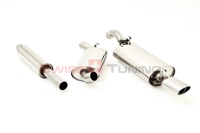 FRIEDRICH Sportauspuff / Anlage 63,5mm Edelstahl für: VW Corrado /  G60,  2.0 16V  /  - 118 kW |  Endrohr-Typen: alle