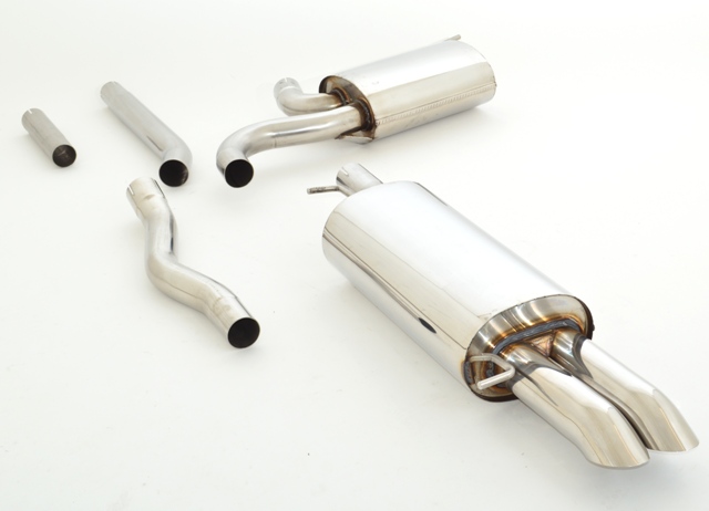 FRIEDRICH Sportauspuff / Anlage 63,5mm Edelstahl für: VW Passat - 3BG / 1.6,1.8T 5V,1.9TDi,2.0TDi,2.0i,2.3 V5  / 74-120kW |  Endrohr-Typen: alle