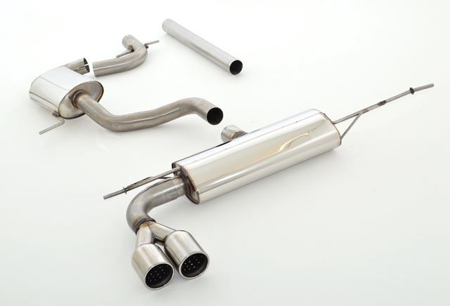 FRIEDRICH Sportauspuff / Anlage 63,5mm Edelstahl für: VW Scirocco / 2014- / 1.4TSI,2.0TSI - 92,132,162 kW |  Endrohr-Typen: alle